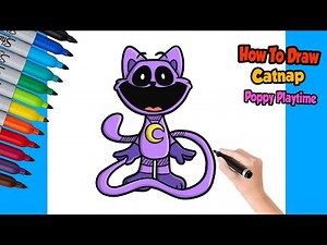 How to Draw Catnap (Poppy Playtime) - Drawing Poppy Playtime Chapter 3