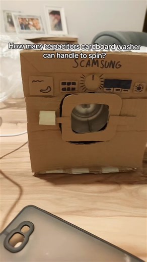 Determining Capacitor Limits for Cardboard Washer Spins