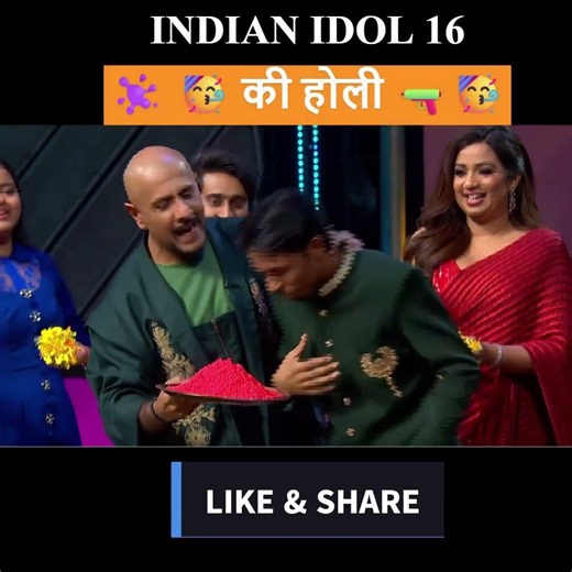 Happy Holi | Indian Idol Season 16 Holi Celebration Moment | Suhail को लगा रंग #shorts