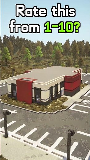 🎬 KFC RESTAURANT ⛏️ #minecraft #patreoncreator #minecraftbuilding #kfc