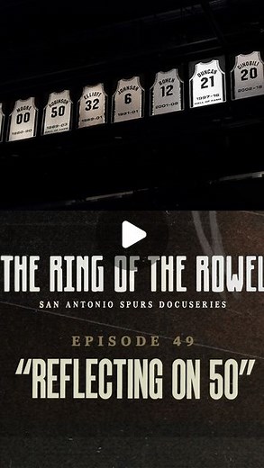 San Antonio Spurs on Instagram: "50 years of excellence, on and off the court 🖤🤍 In an all-new episode of the Ring of the Rowel, our Spurs Family reflect on the 50 years of Silver and Black and what it means to them! 🎥 link in bio to watch"