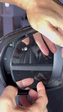 How to disassemble a track crossover side mirror glass and install a wide-angle mirror