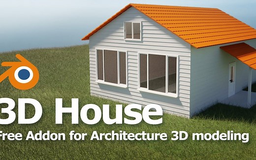 【Blender】如何使用插件快速搭建房屋？Archimesh 插件~