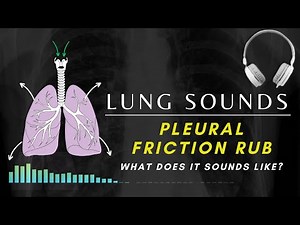 Pleural Friction Rub Lung Sounds | Adventitious Respiratory Sounds #respiratorydiseases