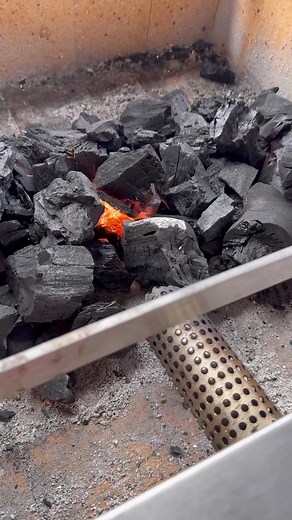 How To Start Your Open Fire Charcoal Grill With A Electric Fire Starter. Go At It From The Side - Not The Top For Air Flow. Thanks @Charcoal Chariots for the how to on my Asado Grill #HowTo #OpenFire #fypシ #Asado #Charcoal #OpenFireCooking