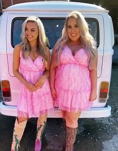 💗Pink Lady Sequin Dress! #southernfriedchics ✨ https://www.southernfriedchics.com/Pink-Lady-Sequin-Dress-Pink-p/1817-l176-seq-pink.htm | Southern Fried Chics Boutique