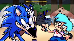 Playable Pibby Boom Sonic. Mod for Friday Night Funkin' | FNF Mods