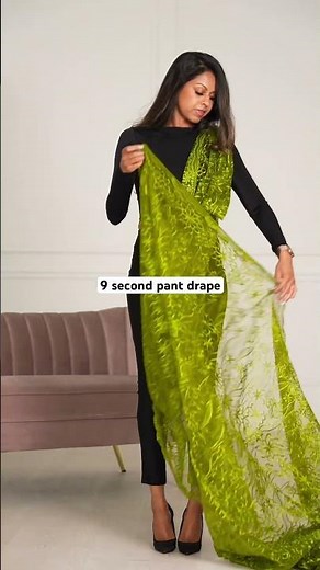 Fancy Saree Drape | saree drape in different styles | party wear saree | trending saree | #shorts