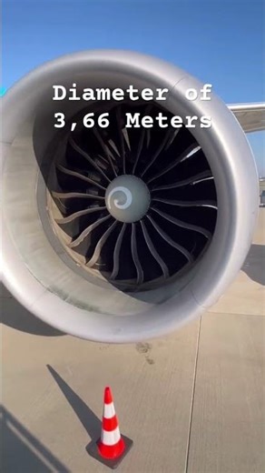 The True Size of jet engine, the massive GEnx-1B klm Boeing 787 Dreamliner
