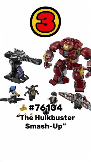All LEGO Hulkbuster sets ranked from best to worst #lego #marvel #ironman #hulkbuster #tonystark