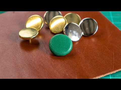 How to make: Leather Covered Snap Closures