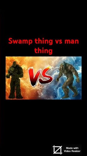Swamp thing vs man thing ai fight #deathbattle #marvel #dc