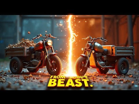 Restoring an Abandoned Cargo Tricycle – From Rusty Scrap to a Beast on Wheels