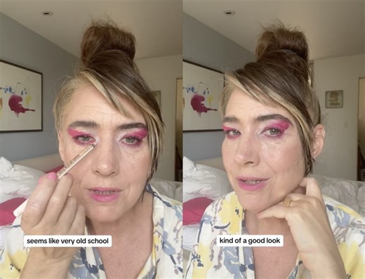 Kathleen Hanna shows us the riot grrrl version of Barbiecore make-up