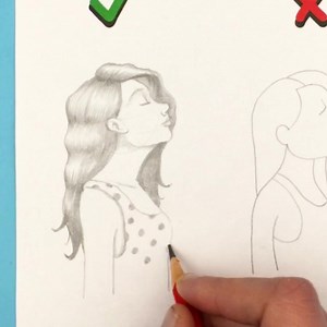 250K views · 3K reactions | Dessiner une fille de profil 朗朗朗Echangez avec d'autres passionnés de dessin sur notre groupe Art Room | Art Room | Facebook