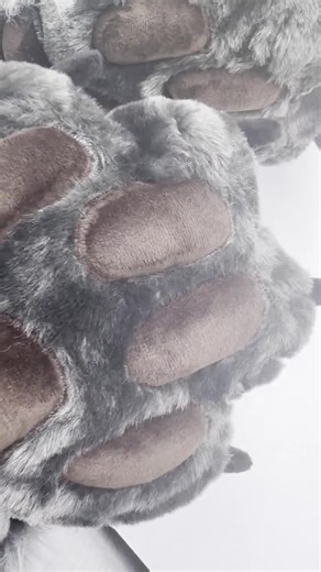 Grey Wolf Fursuit Paws - Etsy