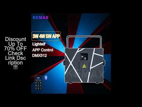 Bluetooth APP Control 3W 4W 5W DJ Lazer Light DMX Wireless Beam Scanner RGB Laser Cube Projector 3D