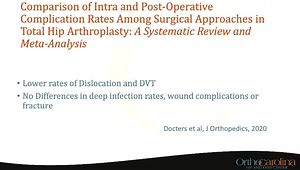 Direct Anterior Approach for Primary THA: A Review of Current Literature