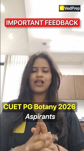 CUET PG Botany 2026 🚨 Must Watch Feedback by Ruchi Ma’am