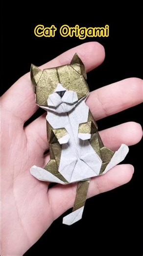 Cute Paper Craft Tutorial| #origami #cat #craft #gift