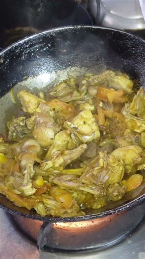 homemade local chicken curry..