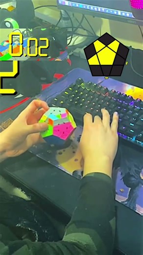 Day 1 of learning 4LLL on Megaminx #cubing #rubikscube #speedcubing #speedcuber #cuber