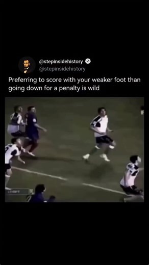FACTS | SPORTS on Instagram: "Most attackers, when fouled or under pressure in the box, would choose to go down and take the likely penalty — the safer, higher-percentage path to a goal. But choosing instead to stay on your feet and finish with your weaker foot shows an almost reckless level of determination and pride. It reflects a mindset that values the beauty of the game, personal skill, and competitive spirit over convenience. Scoring that way isn’t just about ability; it’s about refusing s