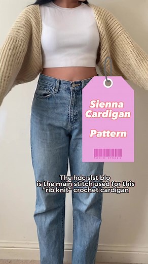 The hdc slst blo is the main stitch used for the Sienna Cardigan pattern! Heres a mini tutorial on how to make a rib knit crochet look The pattern is on sale on both etsy and kofi! Sale lasts a week and ends on April 10th, 2023 Use code THANKYOU4 on Kofi at checkout to get your discount! #crochetersoftiktok #crochet #crochettutorial #crochetcardigan #crochetcardiganpattern #crochetpattern #crochetinspo #crochetidea #