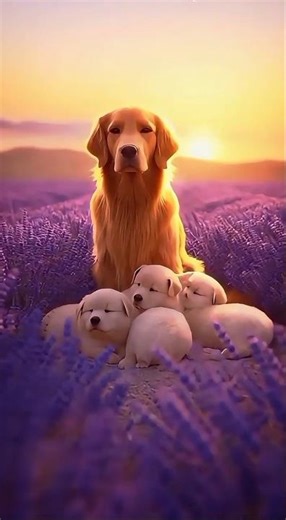 ASMR Lavender Sleep in 15s: Puppy Field Whisper 😴🌾 #shorts #asmr #sleep