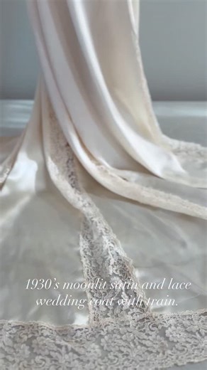 🌜Coming soon, an absolutely sublime 1930’s wedding coat in liquid satin crepe and lace. Fits a small to medium. Tags 🏷️ are welcome! . . #xtabayvintage #vintagebridal #vintageweddingdress #1930sfashion | Xtabay Vintage Clothing Boutique