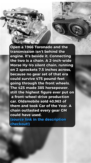 Oldsmobile Drove the Front Wheels With a Chain #shorts #car #automobile