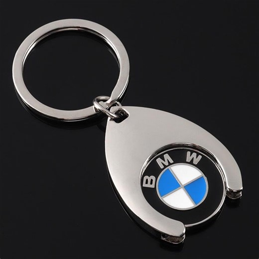 BMW Car Logo Metal Keychain Coin Key Ring - Etsy