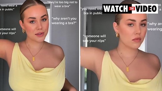 Woman with big boobs details bra complaint