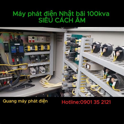 Máy phát điện nhật bãi 100kva động cơ Mitsubishi 6D14-T tua chậm thùng siêu ♻Máy phát điện 100kVA sử dụng động cơ Mitsubishi 6D14-T (có turbo), thùng siêu cách âm. ♻Máy có khả năng phát ra hai loại điện độc lập: điện 3 pha (380V, hơn 100A) và điện 1 pha (công suất khoảng 20kVA). Hai hệ điện này hoàn toàn tách biệt, không gây hiện tượng lệch pha khi dùng đồng thời. ♻Thiết kế phù hợp cho các nơi sử dụng đồng thời thiết bị điện ba pha và một pha, như các trang trại, trang thiết bị chăn nuôi hoặc tò