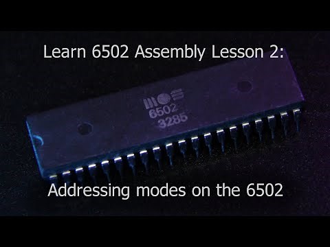 Learn 6502 Assembly Lesson 2 - Addressing modes on the 6502