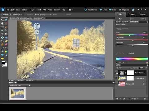 How to process a false color infrared photo