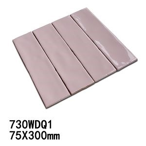 [Hot Item] Pink Color 75X300mm Interior Decoration Material Kitchen Wall Subway Tile