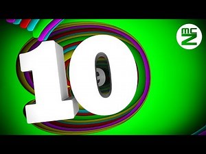 🌈 10 Second Timer 3D Countdown 4K | Color Spiral Timer Animation | McZerrill FX