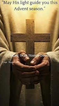 The Candle of Hope | 1st Advent Sunday Reflection | Hope Has a Name — Jesus ✨