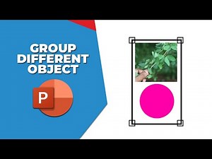 How to group different objects in PowerPoint