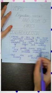 introduction of ethics part 1#ethics #ethicsandpolitics