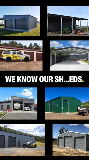 From garages to farm sheds and everything in between, we’ve got a shed to suit your needs. Backed by advice you can trust, service you’ll love, and Aussie BlueScope COLORBOND® steel. ShedSafe® accredited for peace of mind. Give us a call — we know our sh...eds! | Sheds n Homes