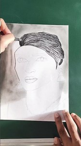 Trust the process... ✍️ Realistic portrait drawing in progress! #shorts #ytshorts #shortsfeed #viral