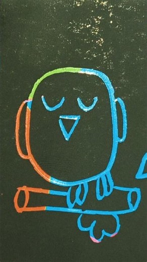Scratch Note Art Ideas | How to Draw a Cute Little Bird 🕊️ | Easy Drawing Shorts