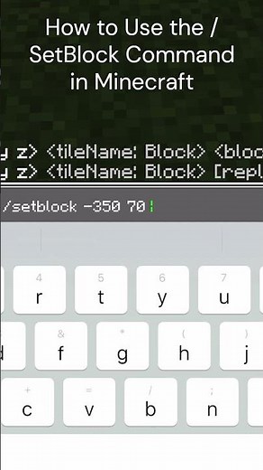 How to Use the /Setblock Command in Minecraft Bedrock PE