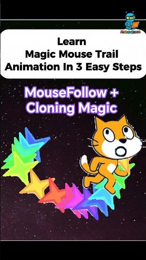 Magical Cat Tail in Scratch 🐱✨ | Mouse Follow + Cloning Explained
