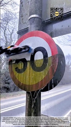 Cleaning Reflective Traffic Signs to Keep Roads Safe #9work