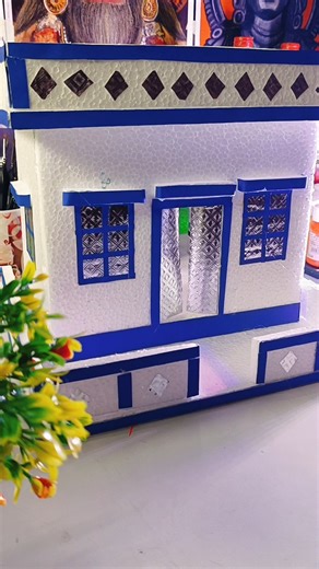 Thermocol House 🏠 #art #thermocol #thermocolcraft #bollywoodsongs #drawing #diwali #artist #viral