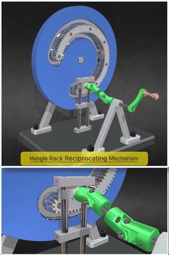 Mangle Rack Mechanism – Reciprocating Rack Drive System