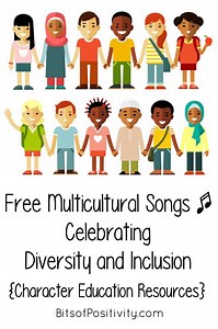 Free Multicultural Songs Celebrating Diversity and Inclusion {Character Education Resources}